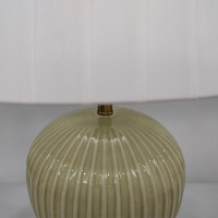 SERA ΦΩΤΙΣΤΙΚΟ ΕΠΙΤΡΑΠΕΖΙΟ 35x35x52cm ΚΕΡΑΜΙΚΟ ΛΑΔΙ ΜΕΤΑΞΩΤΟ ΥΦΑΣΜΑ ΛΕΥΚΟ