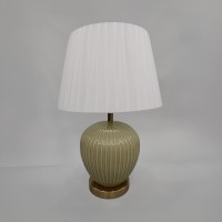 SERA ΦΩΤΙΣΤΙΚΟ ΕΠΙΤΡΑΠΕΖΙΟ 35x35x52cm ΚΕΡΑΜΙΚΟ ΛΑΔΙ ΜΕΤΑΞΩΤΟ ΥΦΑΣΜΑ ΛΕΥΚΟ