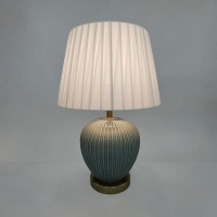SERA ΦΩΤΙΣΤΙΚΟ ΕΠΙΤΡΑΠΕΖΙΟ 35x35x52cm ΚΕΡΑΜΙΚΟ ΠΕΤΡΟΛ ΜΕΤΑΞΩΤΟ ΥΦΑΣΜΑ ΛΕΥΚΟ