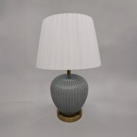 SERA ΦΩΤΙΣΤΙΚΟ ΕΠΙΤΡΑΠΕΖΙΟ 35x35x52cm ΚΕΡΑΜΙΚΟ ΠΕΤΡΟΛ ΜΕΤΑΞΩΤΟ ΥΦΑΣΜΑ ΛΕΥΚΟ