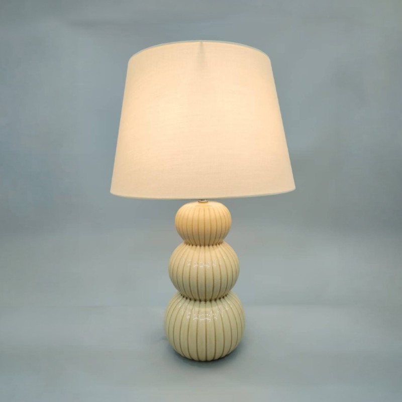 SOMA ΦΩΤΙΣΤΙΚΟ ΕΠΙΤΡΑΠΕΖΙΟ 35x35x56cm ΚΕΡΑΜΙΚΟ ΣΑΜΠΑΝΙ ΛΙΝΟ ΣΑΜΠΑΝΙ