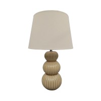 SOMA ΦΩΤΙΣΤΙΚΟ ΕΠΙΤΡΑΠΕΖΙΟ 35x35x56cm ΚΕΡΑΜΙΚΟ ΣΑΜΠΑΝΙ ΛΙΝΟ ΣΑΜΠΑΝΙ