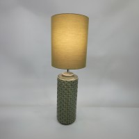 REVI ΦΩΤΙΣΤΙΚΟ ΕΠΙΤΡΑΠΕΖΙΟ 25x25x78cm ΚΕΡΑΜΙΚΟ ΠΡΑΣΙΝΟ ΥΦΑΣΜΑ ΛΑΔΙ