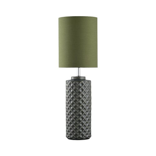 REVI ΦΩΤΙΣΤΙΚΟ ΕΠΙΤΡΑΠΕΖΙΟ 25x25x78cm ΚΕΡΑΜΙΚΟ ΠΡΑΣΙΝΟ ΥΦΑΣΜΑ ΛΑΔΙ