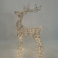 ELYOR XMAS ΤΑΡΑΝΔΟΣ ΜΕ LED 60x19x80cm ΣΙΔΕΡΟ ΧΡΥΣΟ PET