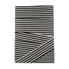 ZEBRA ΧΑΛΙ ΣΑΛΟΝΙΟΥ 200x300cm ΔΕΡΜΑ ΜΑΥΡΟ ΛΕΥΚΟ ΜΑΛΛΙΝΟ
