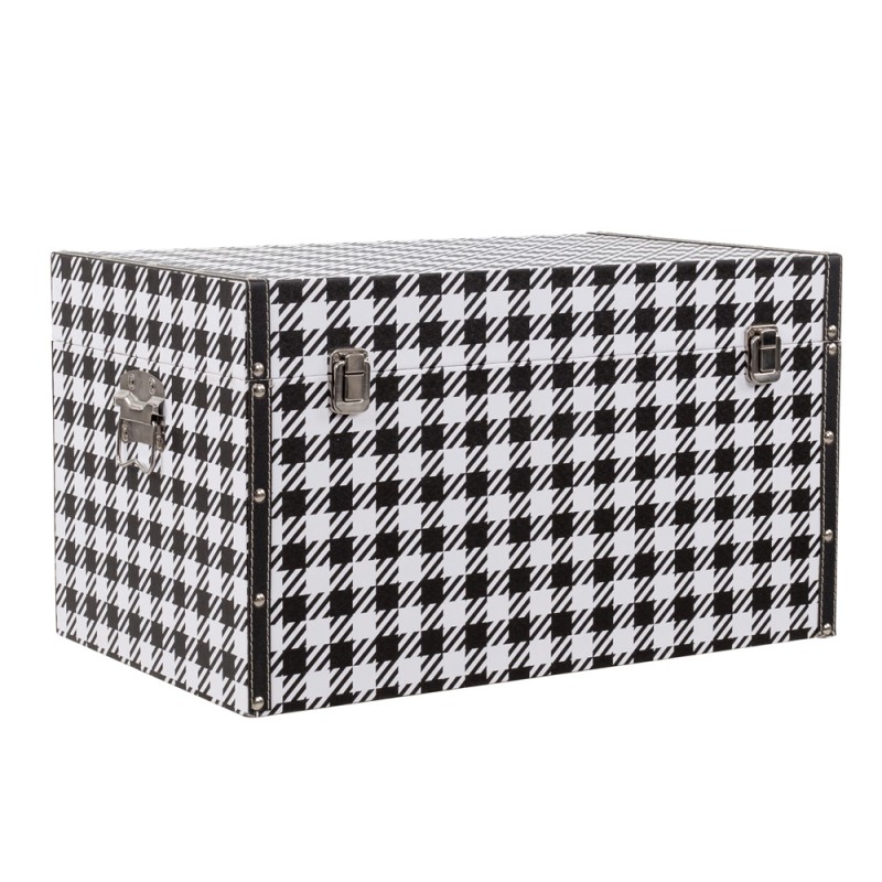 FERRE ΜΠΑΟΥΛΑ SET 4ΤΕΜ ΜΑΥΡΟ ΛΕΥΚΟ 64x40x40cm