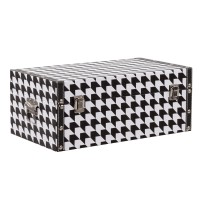 FERRE ΜΠΑΟΥΛΑ SET 4ΤΕΜ ΜΑΥΡΟ ΛΕΥΚΟ 64x40x40cm