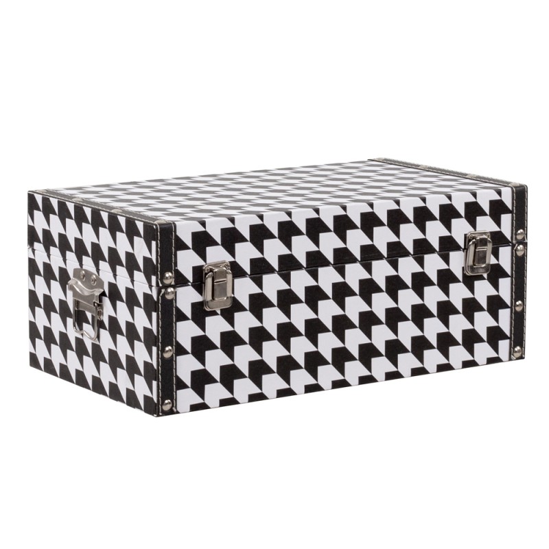 FERRE ΜΠΑΟΥΛΑ SET 4ΤΕΜ ΜΑΥΡΟ ΛΕΥΚΟ 64x40x40cm