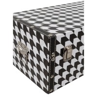 FERRE ΜΠΑΟΥΛΑ SET 4ΤΕΜ ΜΑΥΡΟ ΛΕΥΚΟ 64x40x40cm