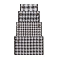 FERRE ΜΠΑΟΥΛΑ SET 4ΤΕΜ ΜΑΥΡΟ ΛΕΥΚΟ 64x40x40cm