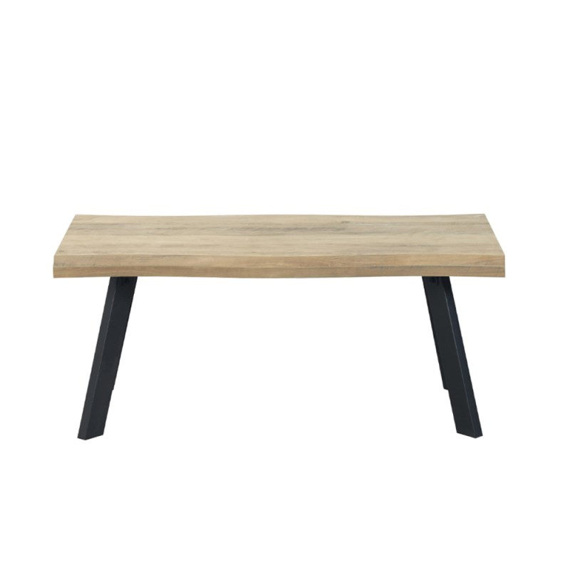 BRICK-URBAN COFFEE TABLE ΦΥΣΙΚΟ ΜΑΥΡΟ 110x60x45cm