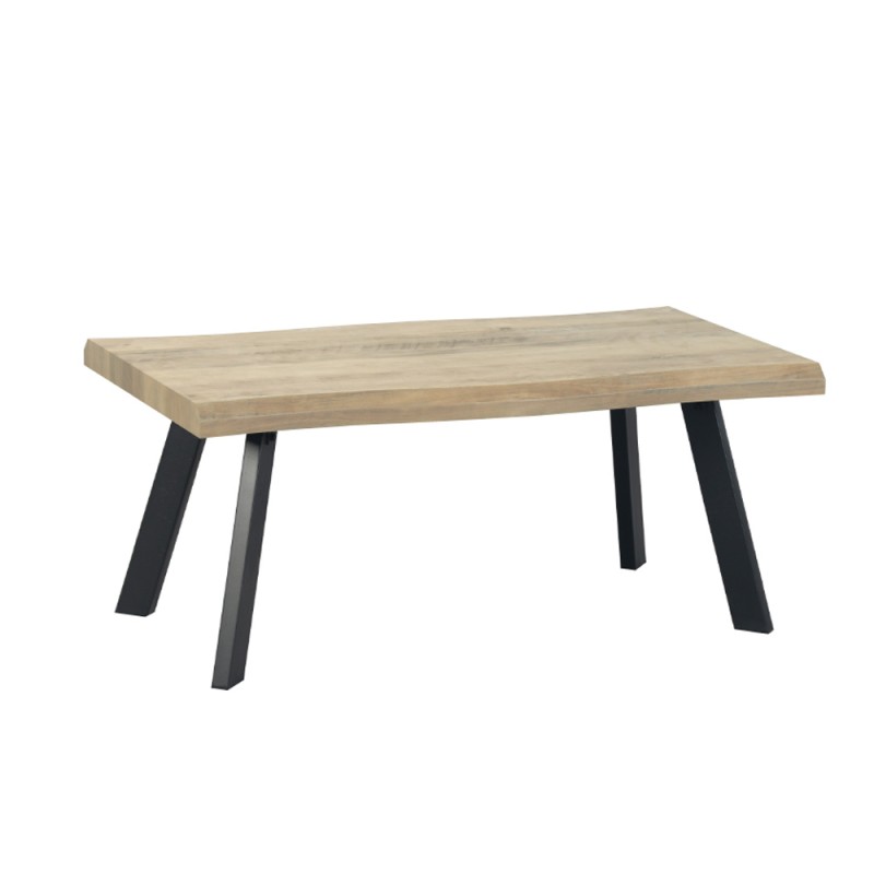 BRICK-URBAN COFFEE TABLE ΦΥΣΙΚΟ ΜΑΥΡΟ 110x60x45cm