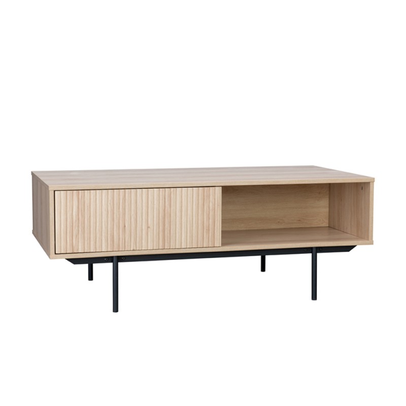 RIGOTE COFFEE TABLE 1ΣΥΡΤΑΡΙ SONOMA ΜΑΥΡΟ 120x59x45cm