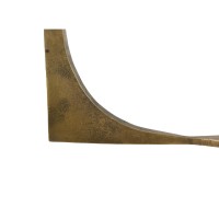 BLANCHE SIDE TABLE ΛΕΥΚΟ BRASS ANTIQUE 55x55x61cm