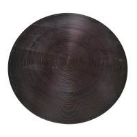 ZEN COFFEE TABLE ΜΑΥΡΟ ΑΣΗΜΙ 91x91x40cm