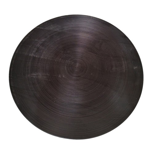 ZEN COFFEE TABLE ΜΑΥΡΟ ΑΣΗΜΙ 91x91x40cm