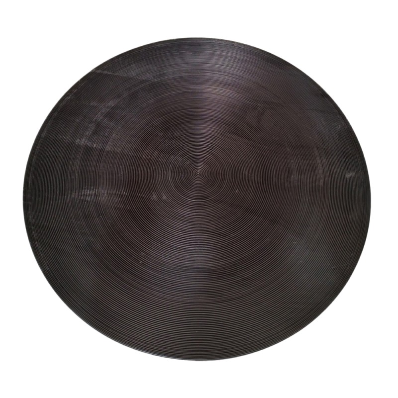 ZEN COFFEE TABLE ΜΑΥΡΟ ΑΣΗΜΙ 91x91x40cm