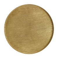 TOTALE SIDE TABLE SET 2ΤΕΜ BRASS ANTIQUE ΜΑΥΡΟ 49x49x56cm
