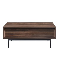 GROOVES COFFEE TABLE 2ΣΥΡΤΑΡΙΑ ΚΑΡΥΔΙ ΓΚΡΙ 110x60x45cm