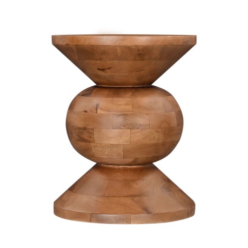 PEARL SIDE TABLE ΦΥΣΙΚΟ 40x40x52cm