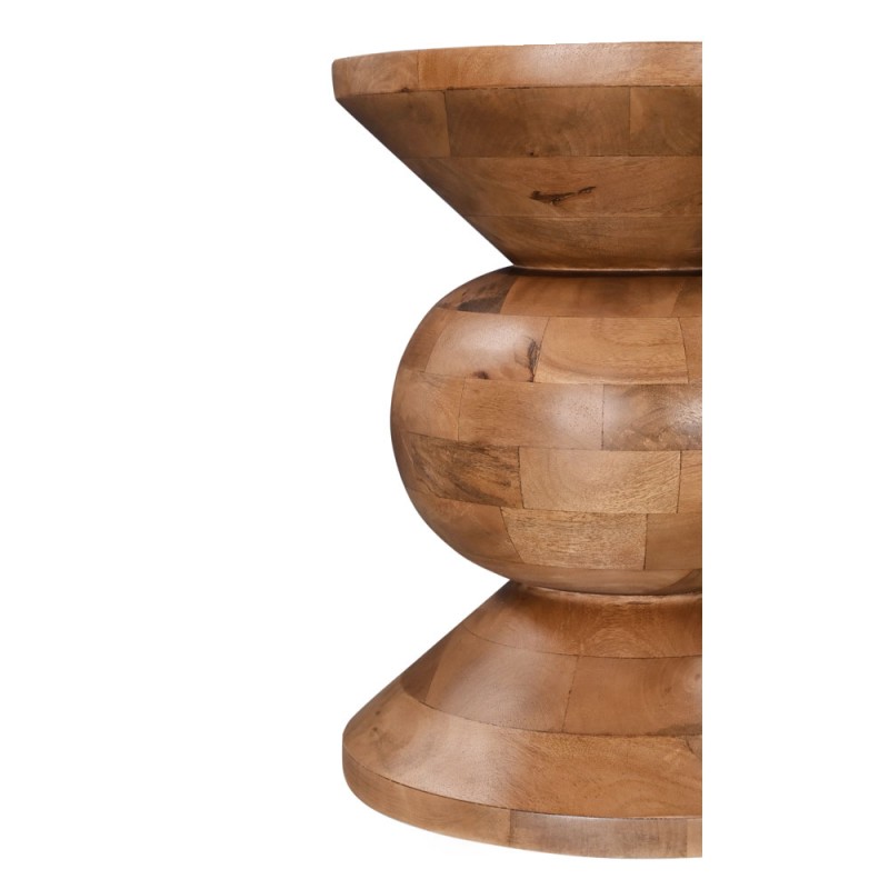 PEARL SIDE TABLE ΦΥΣΙΚΟ 40x40x52cm