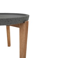 ORRIN COFFEE TABLE ΑΝΘΡΑΚΙ ΦΥΣΙΚΟ 73x73x48cm