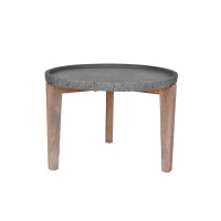 ORRIN COFFEE TABLE ΑΝΘΡΑΚΙ ΦΥΣΙΚΟ 73x73x48cm