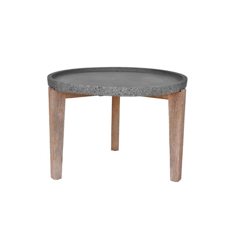 ORRIN COFFEE TABLE ΑΝΘΡΑΚΙ ΦΥΣΙΚΟ 73x73x48cm
