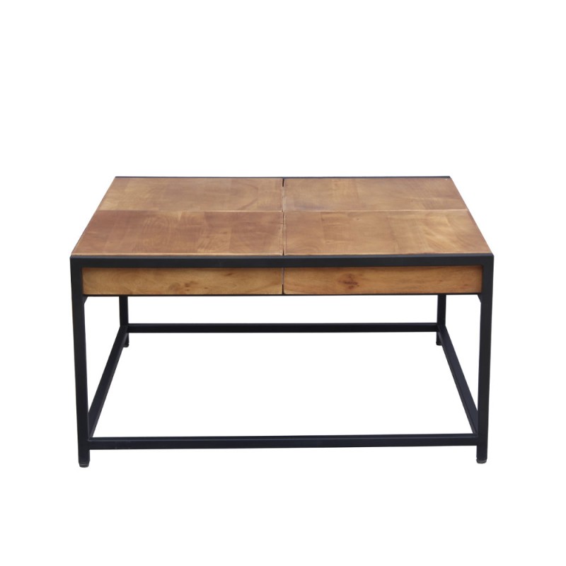 COMBO COFFEE TABLE ΚΑΡΥΔΙ ΜΑΥΡΟ 84x80x42cm