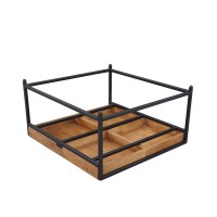 COMBO COFFEE TABLE ΚΑΡΥΔΙ ΜΑΥΡΟ 84x80x42cm