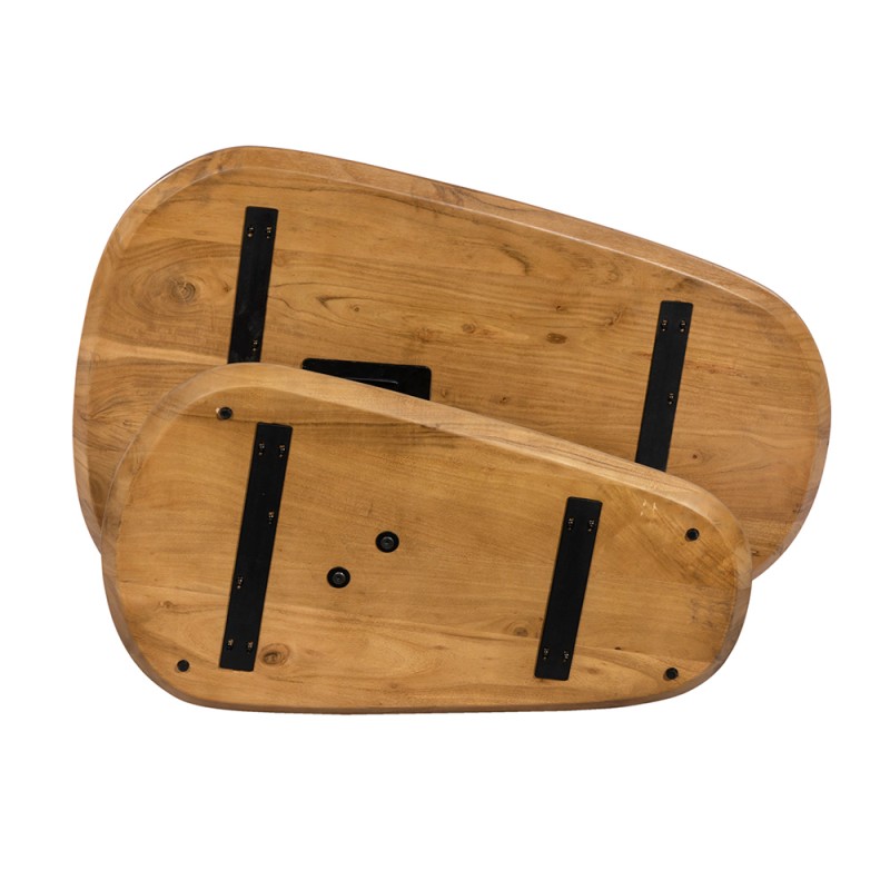 LEVEL COFFEE TABLE ΚΑΡΥΔΙ ΜΑΥΡΟ 95x65x48cm