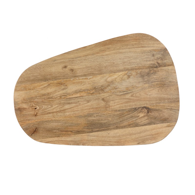 LEVEL COFFEE TABLE ΦΥΣΙΚΟ ΜΑΥΡΟ 95x65x48cm