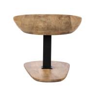 LEVEL COFFEE TABLE ΦΥΣΙΚΟ ΜΑΥΡΟ 95x65x48cm