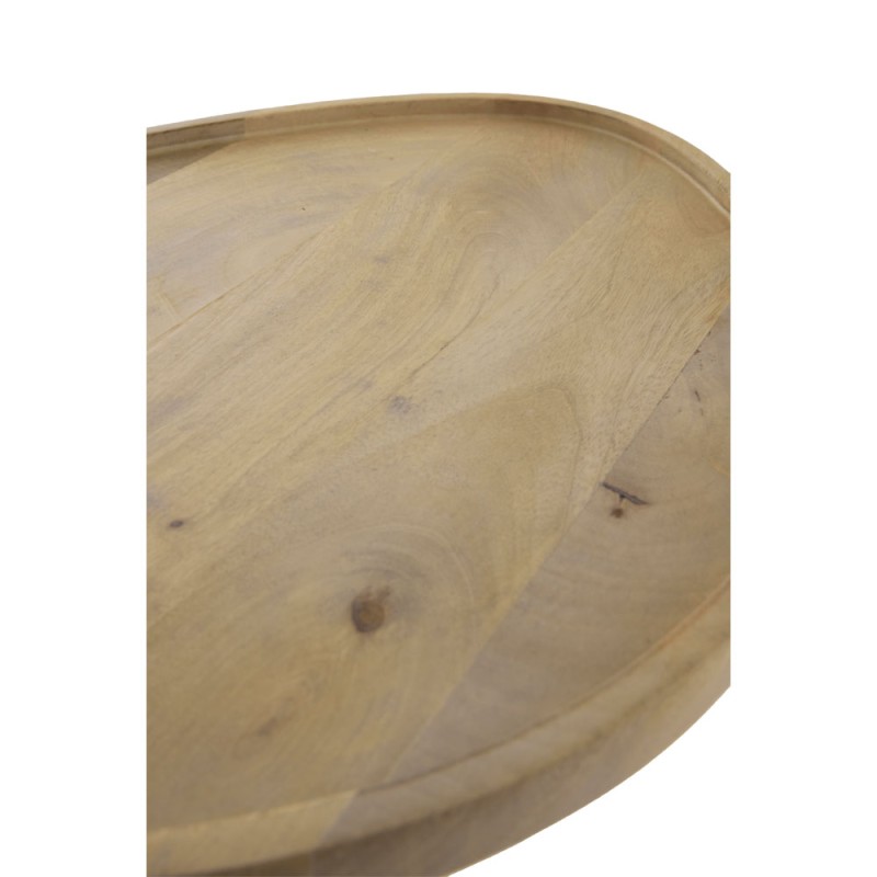 PILEA 56 SIDE TABLE ΦΥΣΙΚΟ ΛΕΥΚΟ 56x43x56cm
