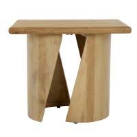 SPIRAL SIDE TABLE ΦΥΣΙΚΟ 62.5x45x52.5cm