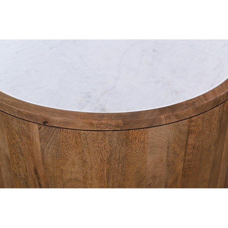 ABU DHABI COFFEE TABLE ΚΑΡΥΔΙ ΛΕΥΚΟ 80x80x45cm