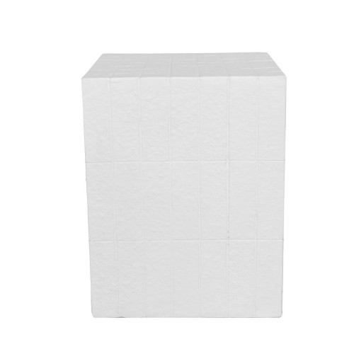SQUARE SIDE TABLE ΛΕΥΚΟ 36x36x46cm