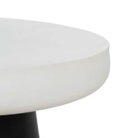 MYKONOS COFFEE TABLE ΛΕΥΚΟ ΜΑΥΡΟ 90x90x39cm