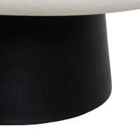 MYKONOS COFFEE TABLE ΛΕΥΚΟ ΜΑΥΡΟ 90x90x39cm