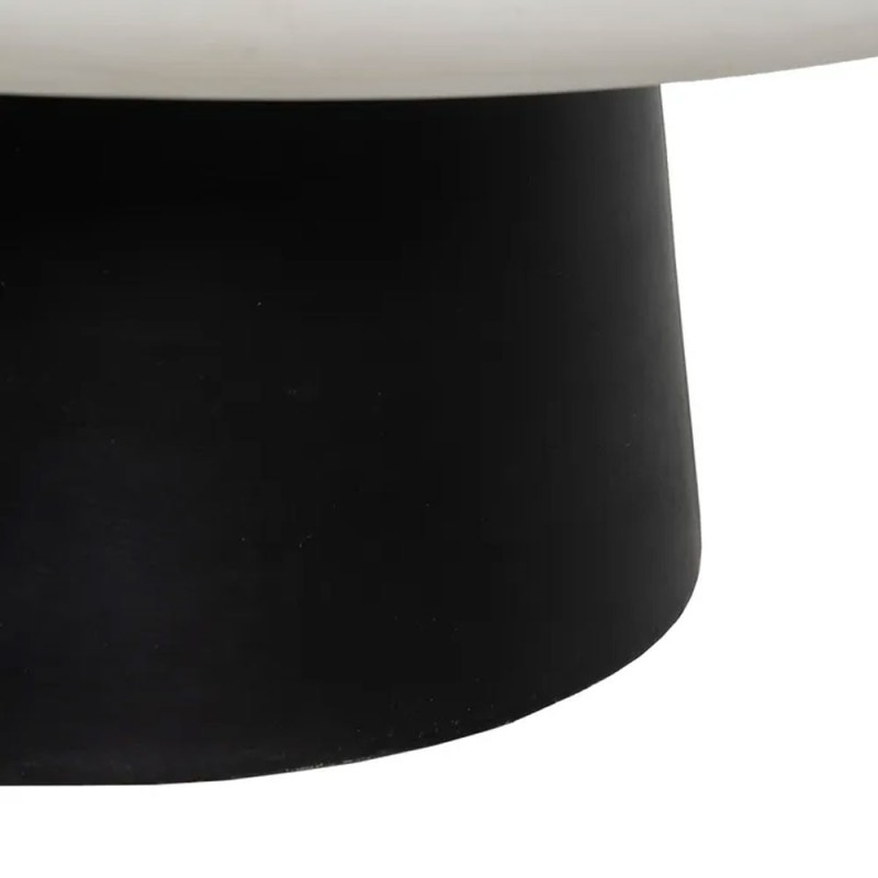 MYKONOS COFFEE TABLE ΛΕΥΚΟ ΜΑΥΡΟ 90x90x39cm