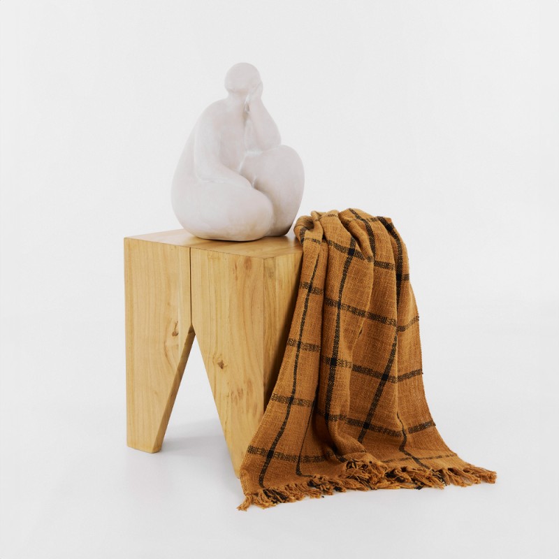 EMIR SIDE TABLE ΦΥΣΙΚΟ 40x40x45cm