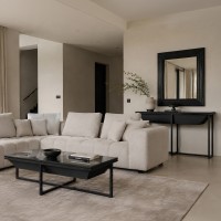 CHEOPS COFFEE TABLE ΜΑΥΡΟ 120x60x42cm