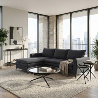 COLOMBO COFFEE TABLE ΜΑΥΡΟ ΧΡΥΣΟ 100x100x40cm