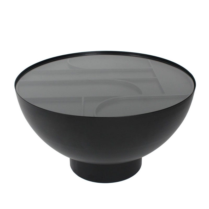 ARCHES COFFEE TABLE ΜΑΥΡΟ 70x70x40cm