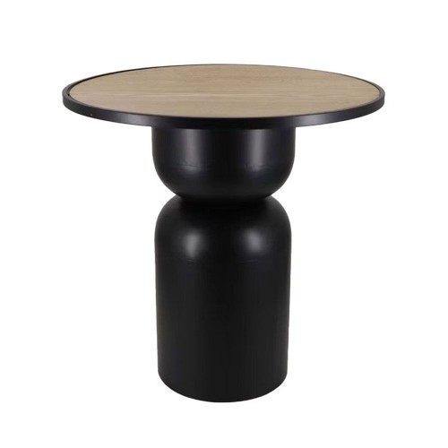 UP : DOWN 65 COFFEE TABLE ΜΑΥΡΟ ΦΥΣΙΚΟ 65x65x65cm