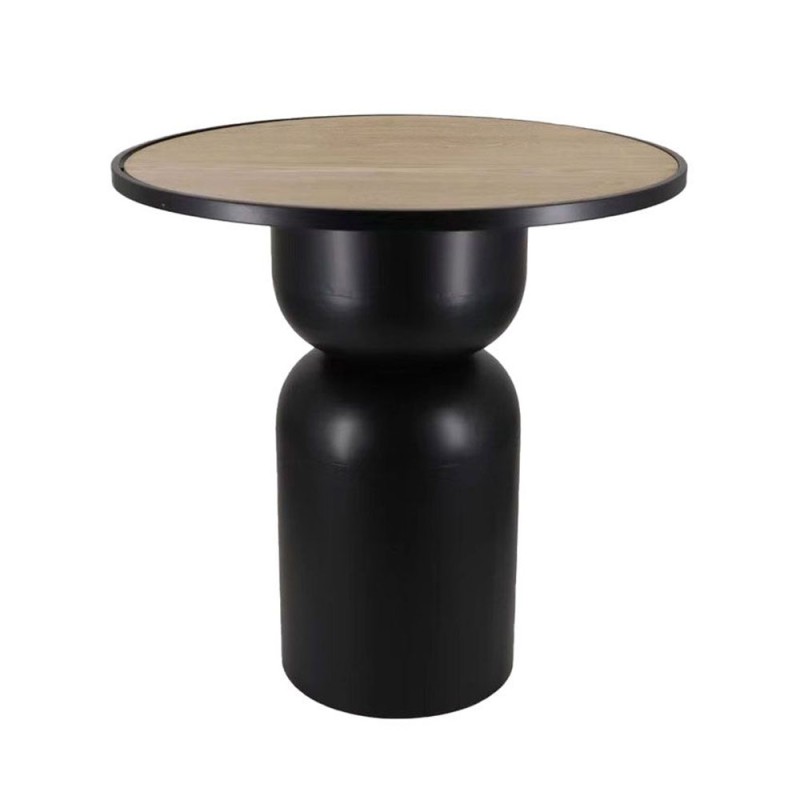 UP : DOWN 65 COFFEE TABLE ΜΑΥΡΟ ΦΥΣΙΚΟ 65x65x65cm