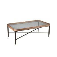 MARAIS COFFEE TABLE ΦΥΣΙΚΟ ΜΑΥΡΟ 122x71x43.5cm