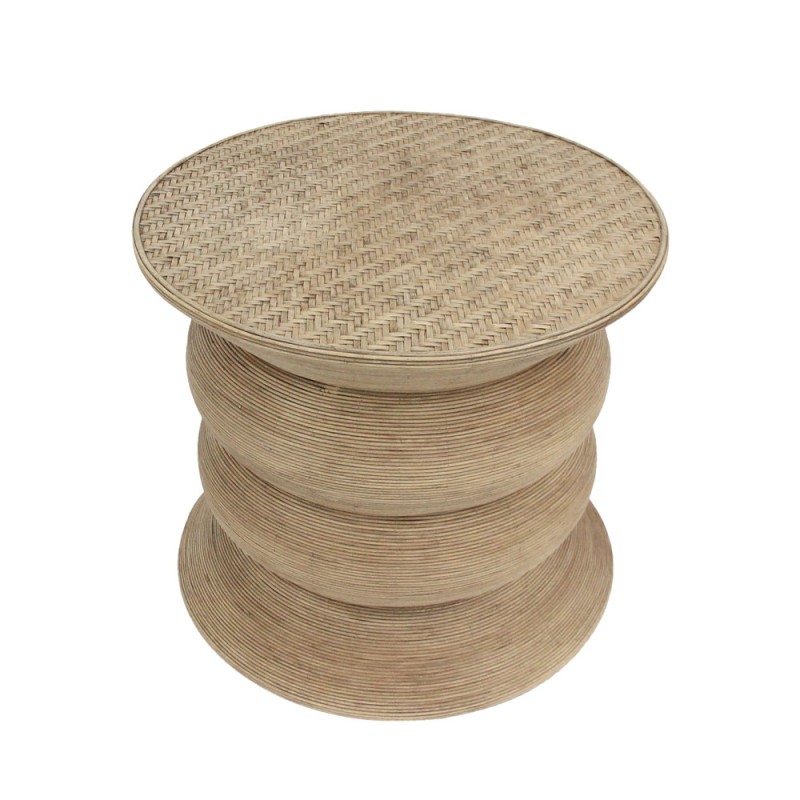 RIBBONS SIDE TABLE ΦΥΣΙΚΟ 59x59x53cm