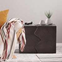 ABRACO SIDE TABLE SET 2ΤΕΜ MOCCA 60x30x46cm